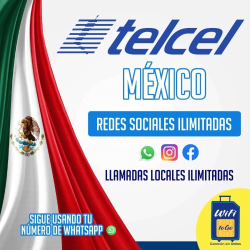 Chip Telcel para México, USA y Canadá. Llamadas Ilimitadas. Puedes encontrarnos en los Aeropuertos de Quito y Guayaquil. Viaja conectado con WifiToGo.